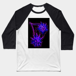 Surreal Spiky Black light Cherries Baseball T-Shirt